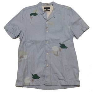 Ted Baker London Men's Short-Sleeved Casual Button-Up Shirt - Size 1 - Cotton